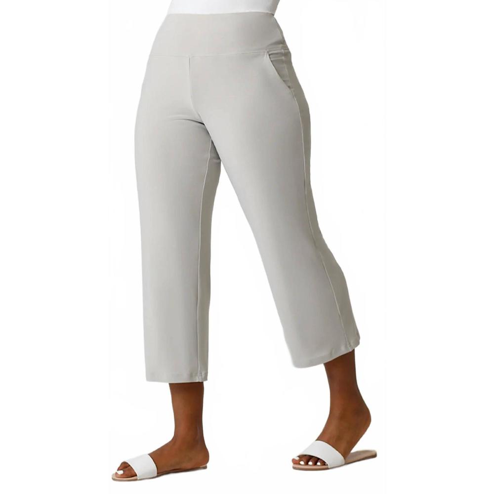 NEW SYMPLI straight leg crop pant in sand